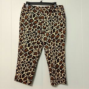 Cheetah Print Capri Slacks